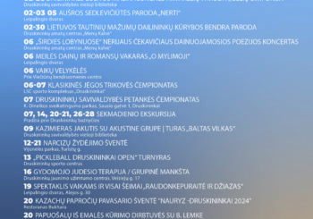 Balandžio renginiai Druskininkuose