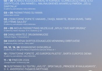 Gegužės renginiai Druskininkuose